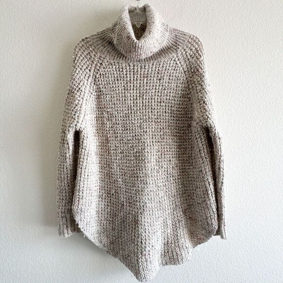 Free People Dylan Tweedy Size XS Chunky Knit Blend Tunic Sweater - Picture 3 of 10